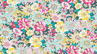 清新多彩花卉图案背景