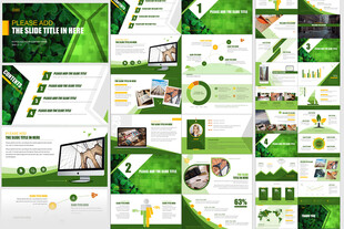 课件答辩演讲健康数据绿色PPT