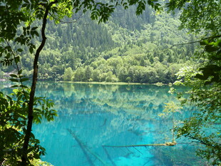 梦幻蓝湖 隐匿于翠绿之间