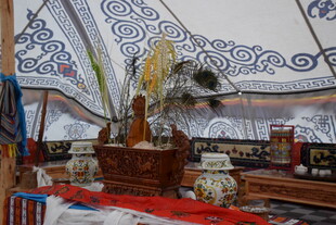 蒙古族传统华丽室内装饰