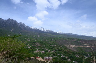 山间美景 绿意盎然的山谷