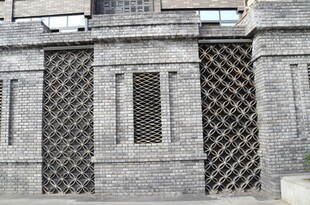 复古铁艺石墙装饰门