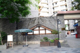 复古风格街边小屋