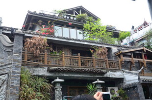 中式古朴风多层建筑景观