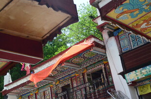 藏式建筑屋檐细节