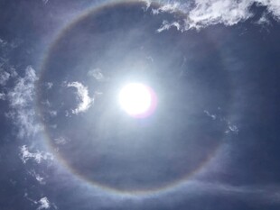 天空中的日晕景观