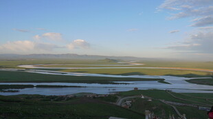 草原河流风光美景
