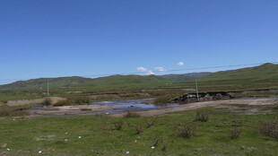 草原上的宁静湖泊