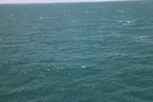 广阔碧绿的海面