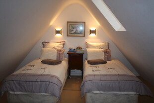 阁楼温馨双床卧室空间