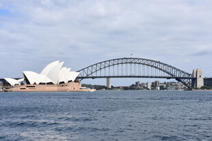 悉尼歌剧院与海港大桥景观