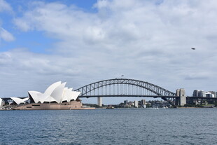悉尼歌剧院与海港大桥景观