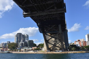 悉尼海港大桥下的城市景观