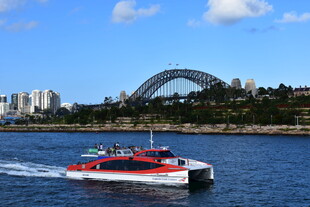 悉尼港湾游船风景