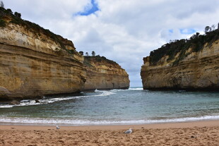大洋路壮观海岸岩石景观