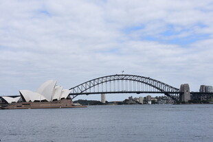 悉尼歌剧院与海港大桥景观