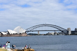 悉尼歌剧院与海港大桥景观