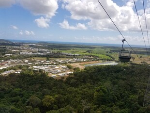 高空缆车俯瞰美丽风光