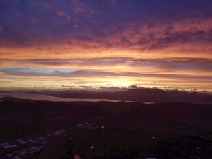 壮丽黄昏天空景观