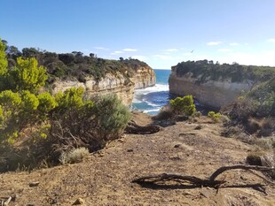 海岸边的自然风景