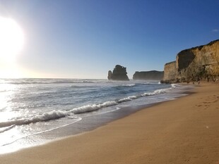 阳光沙滩海岸壮丽风景