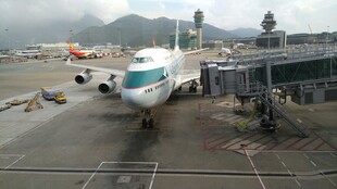 机场停机坪上的客机