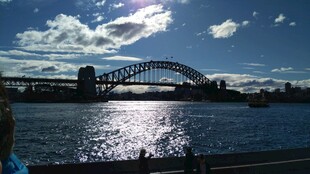 悉尼海港大桥下的波光
