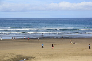 热闹的海滩景象