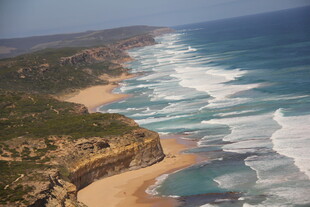壮丽海岸风光俯瞰美景