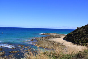 海岸风光 碧海蓝天沙滩