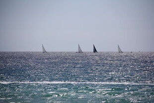海上帆船航行风景