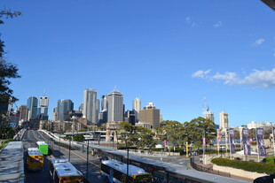 城市滨水风光 高楼林立