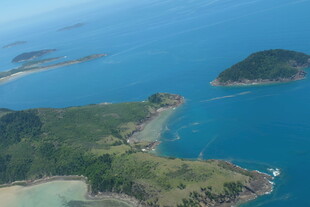 海岛风光俯瞰图