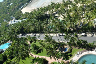 热带海滨度假景观俯瞰