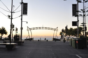 海滨步道黄昏美景