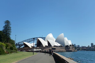 悉尼歌剧院与海港大桥景观