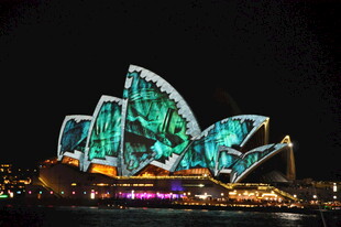悉尼歌剧院夜景灯光秀