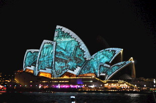 悉尼歌剧院璀璨夜景