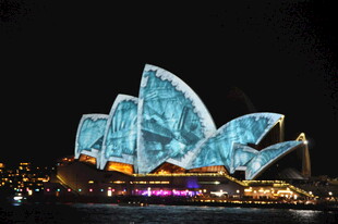 悉尼歌剧院璀璨夜景
