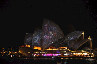 悉尼歌剧院夜景灯光秀