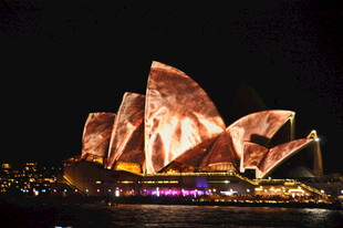 悉尼歌剧院璀璨夜景