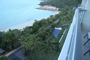 海景阳台外的葱郁风光