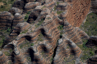 奇特地貌景观俯瞰图