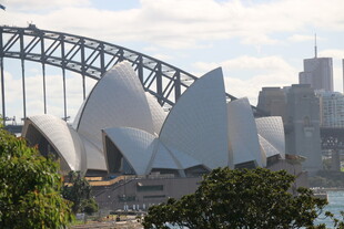 悉尼歌剧院与海港大桥景观