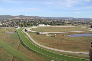 俯瞰广袤田野与蜿蜒道路