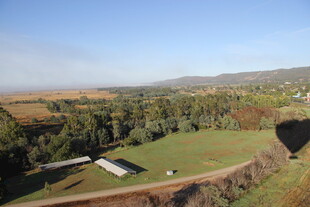 乡村田野风光俯瞰图