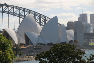 悉尼歌剧院与海港大桥景观