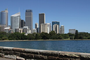 悉尼城市滨水天际线景观