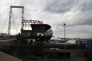 港口起重机设施场景