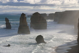 大洋路壮观海岸岩石景观
